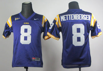 Zach Mettenberger LSU Tigers purple jersey
