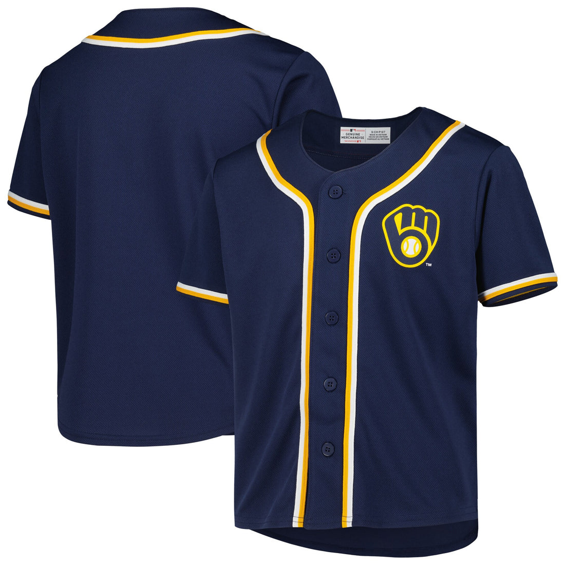 Milwaukee Brewers navy jersey