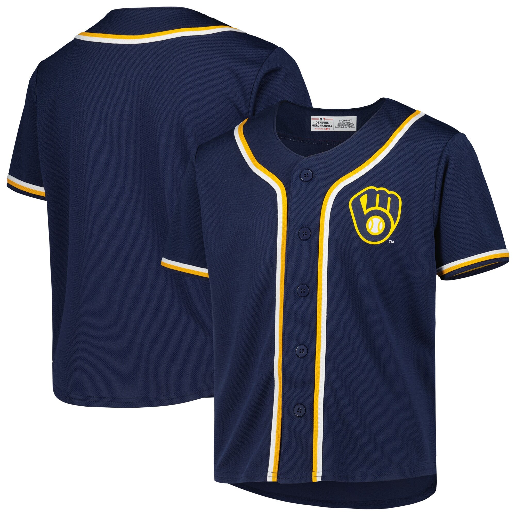 Milwaukee Brewers navy jersey