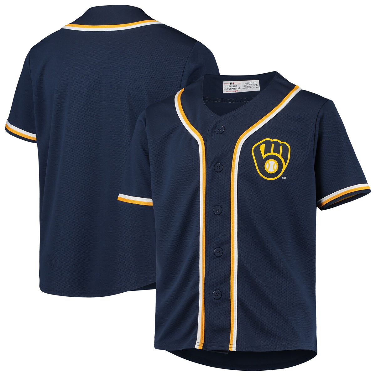 Milwaukee Brewers navy jersey