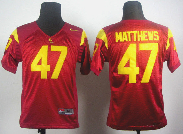 Clay Matthews USC Trojans red jersey
