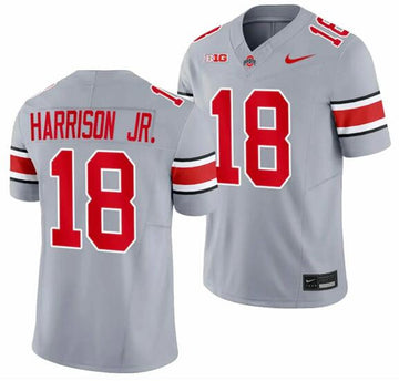 Youth's Marvin Harrison Jr Ohio State Buckeyes gray Limited jersey