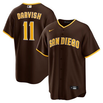 Yu Darvish San Diego Padres brown Alternate jersey