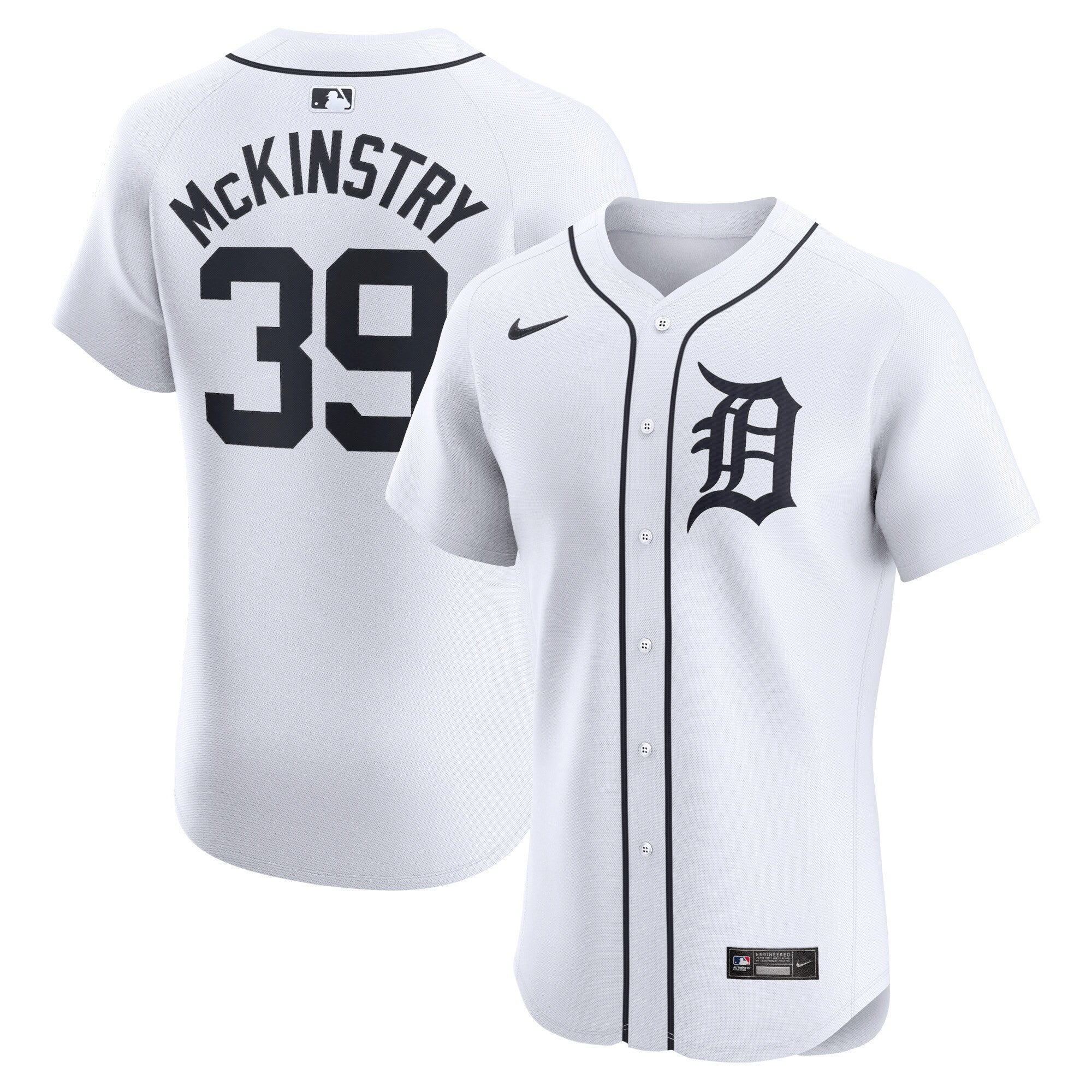 Zach Mckinstry Detroit Tigers white Elite jersey