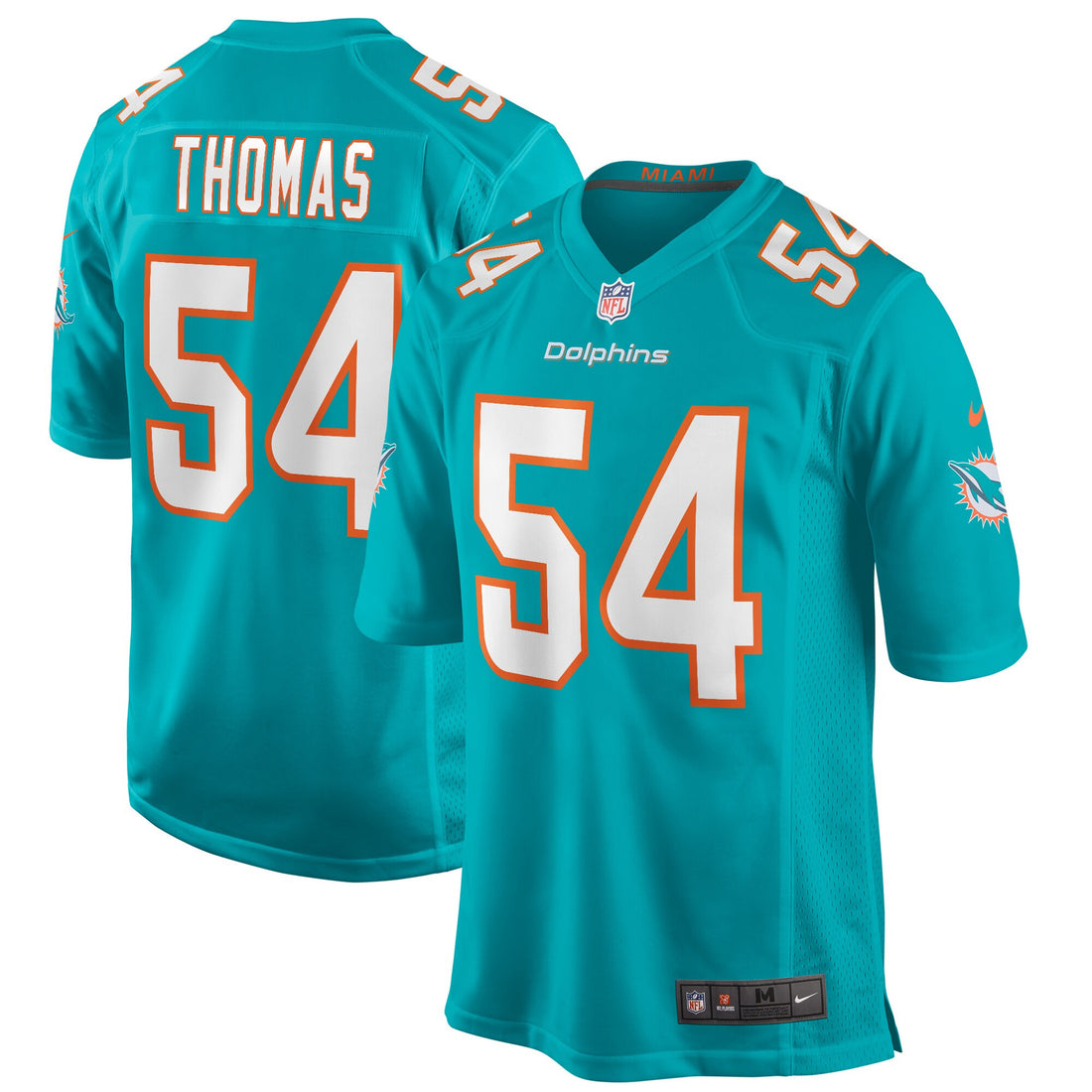 Zach Thomas Miami Dolphins aqua Game jersey