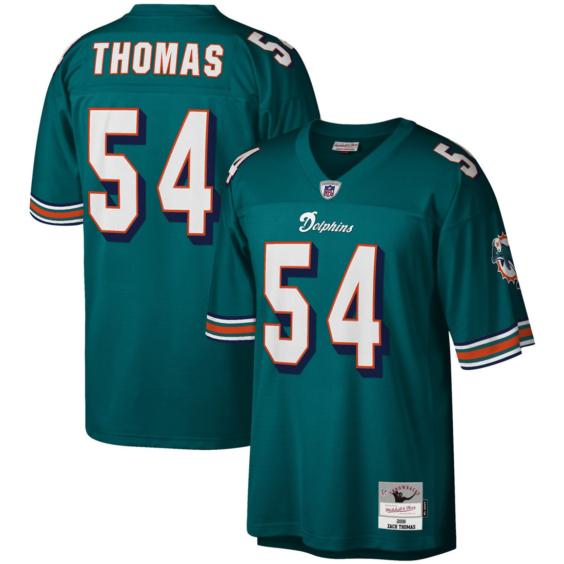 Zach Thomas Miami Dolphins aqua jersey