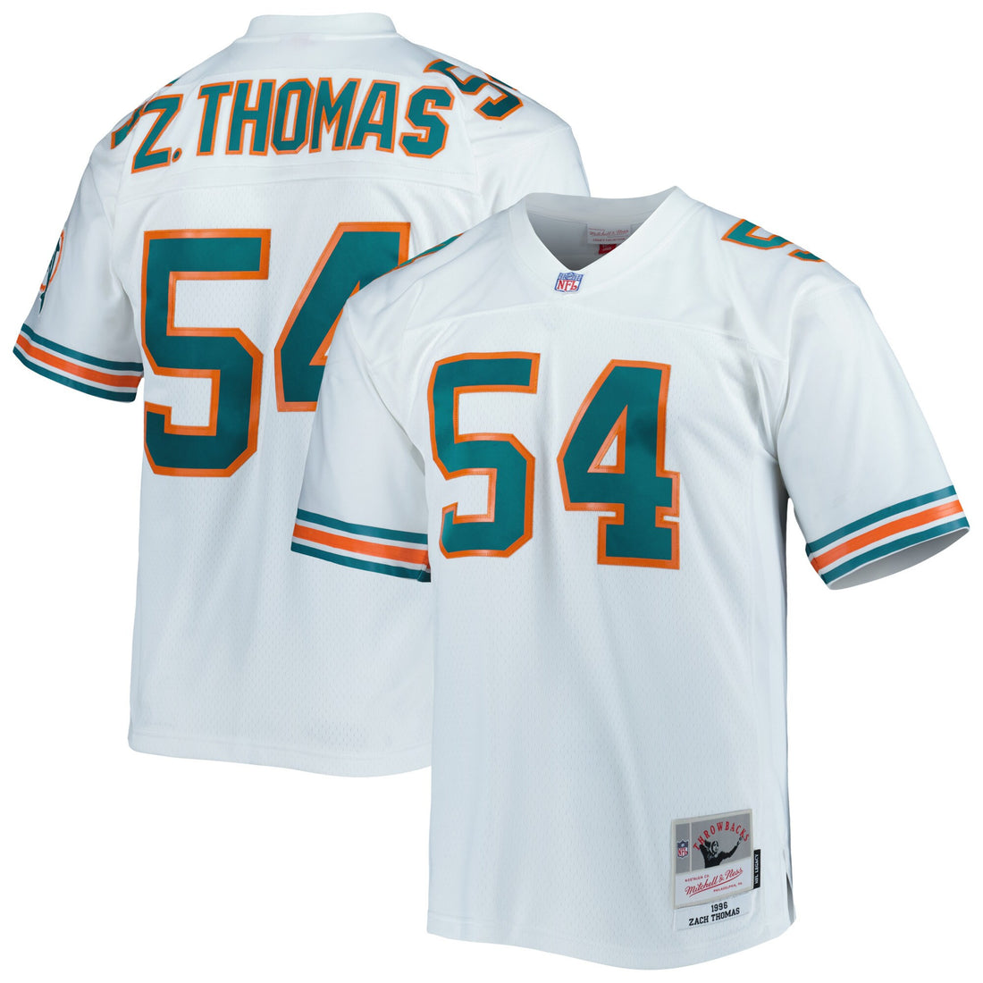 Zach Thomas Miami Dolphins white jersey