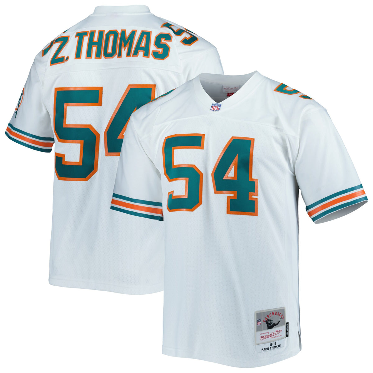 Zach Thomas Miami Dolphins white jersey