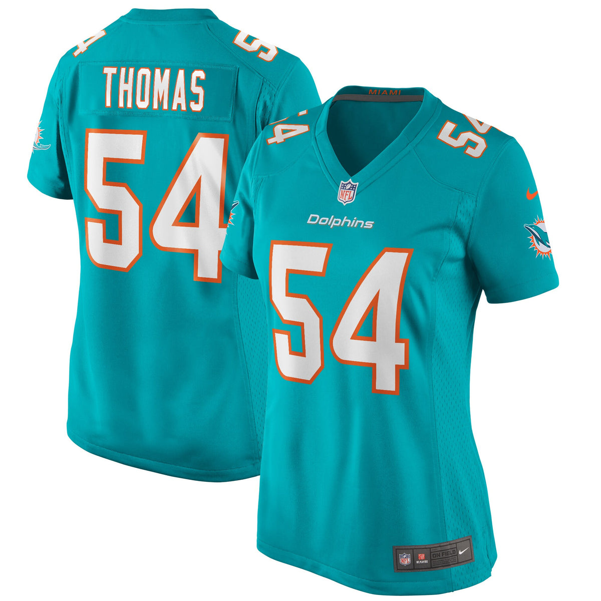 Zach Thomas Miami Dolphins aqua Game jersey