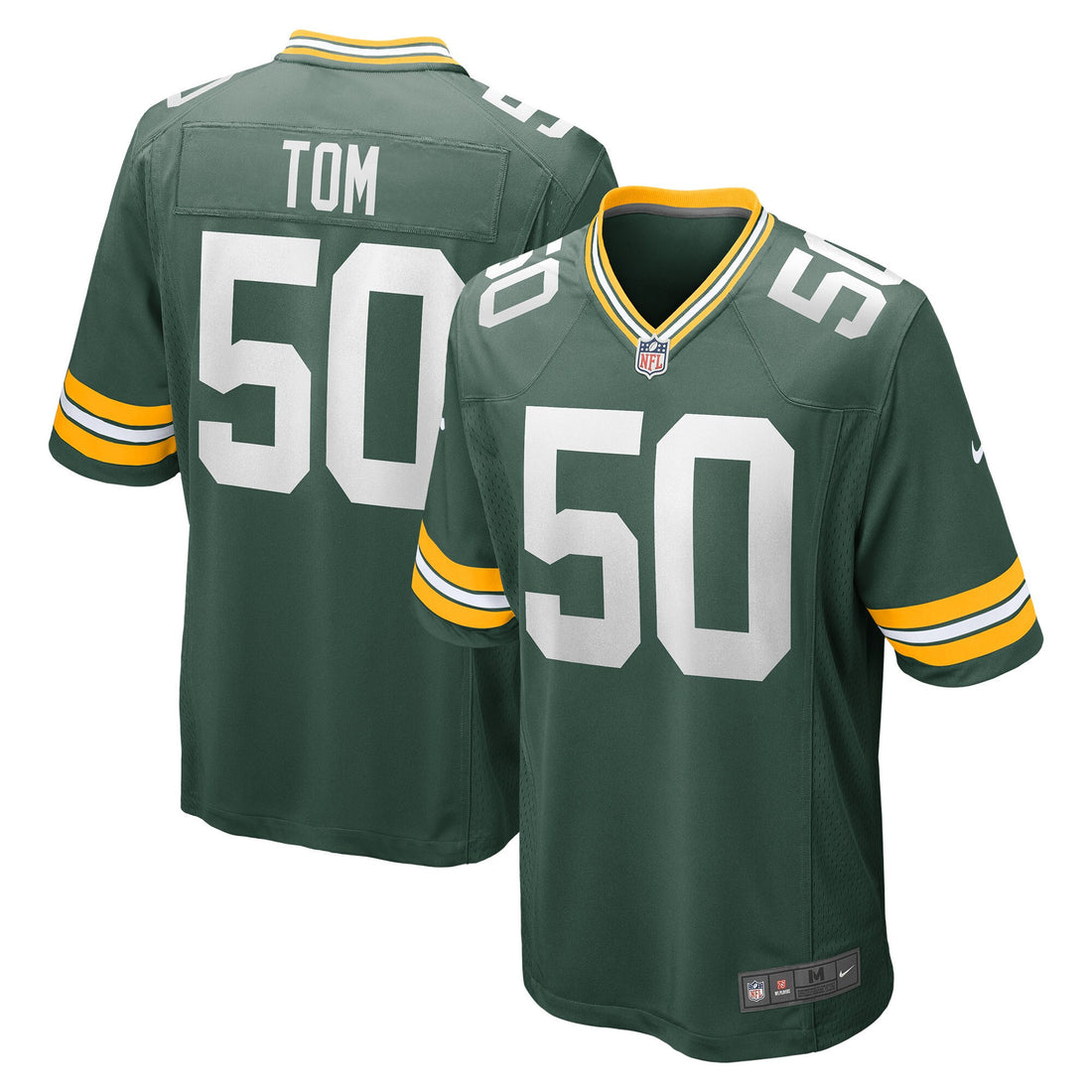 Zach Tom Green Bay Packers green Game jersey