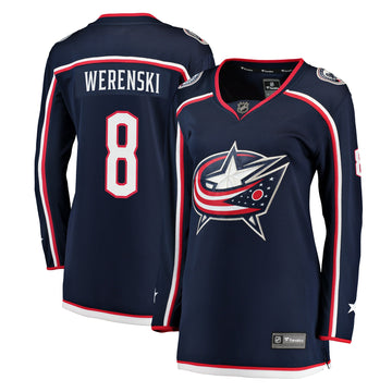 Zach Werenski Columbus Blue Jackets navy jersey