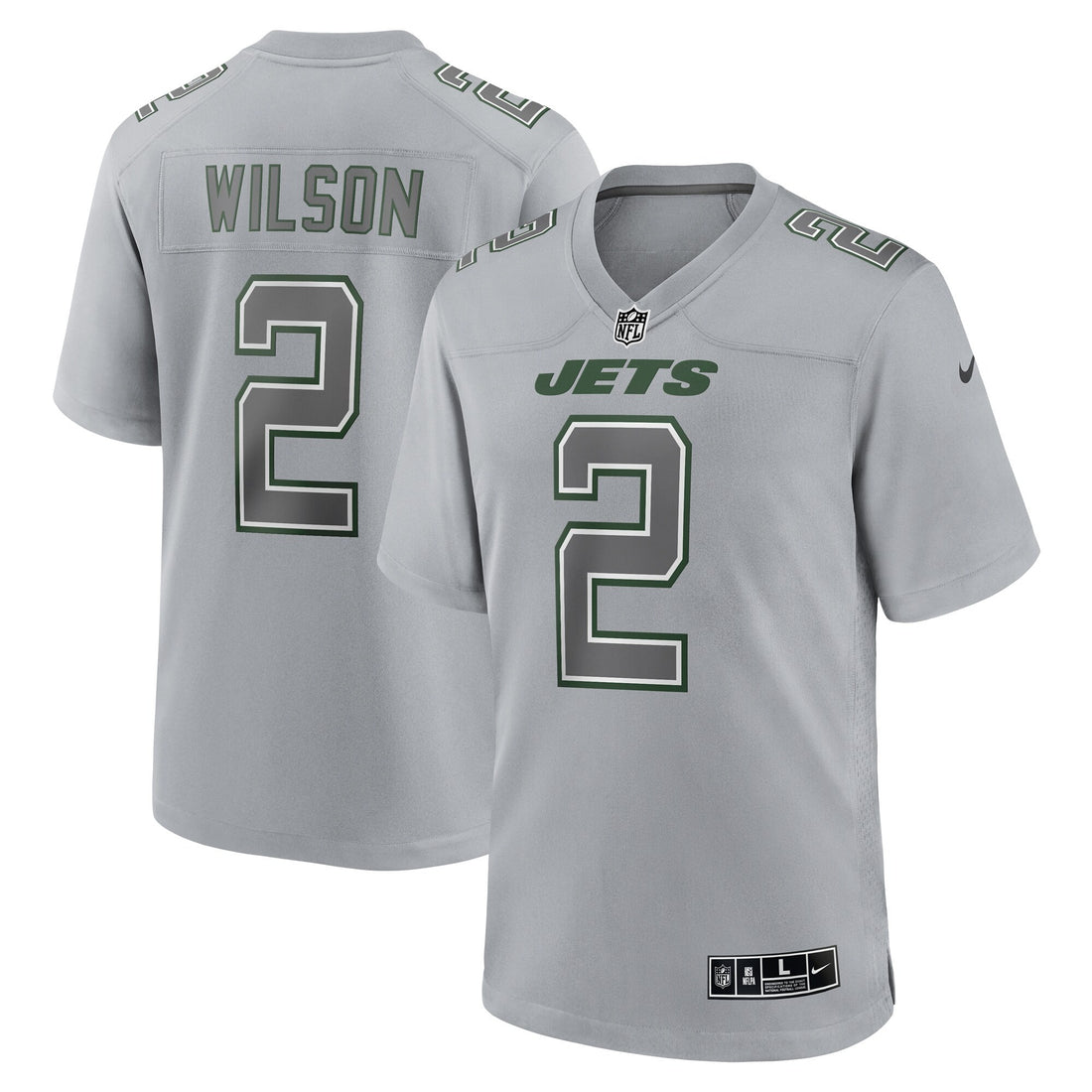 Zach Wilson Atmosphere New York Jets gray Fashion jersey