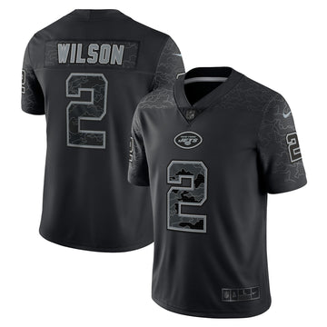 Zach Wilson Rflctv New York Jets black Limited jersey