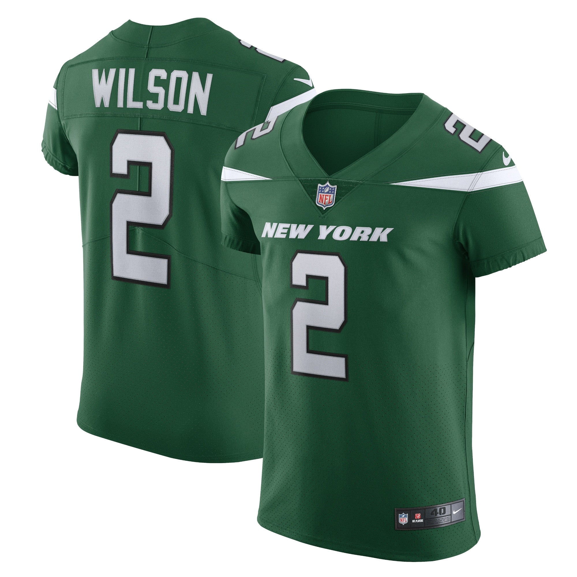 Zach Wilson New York Jets green Vapor jersey