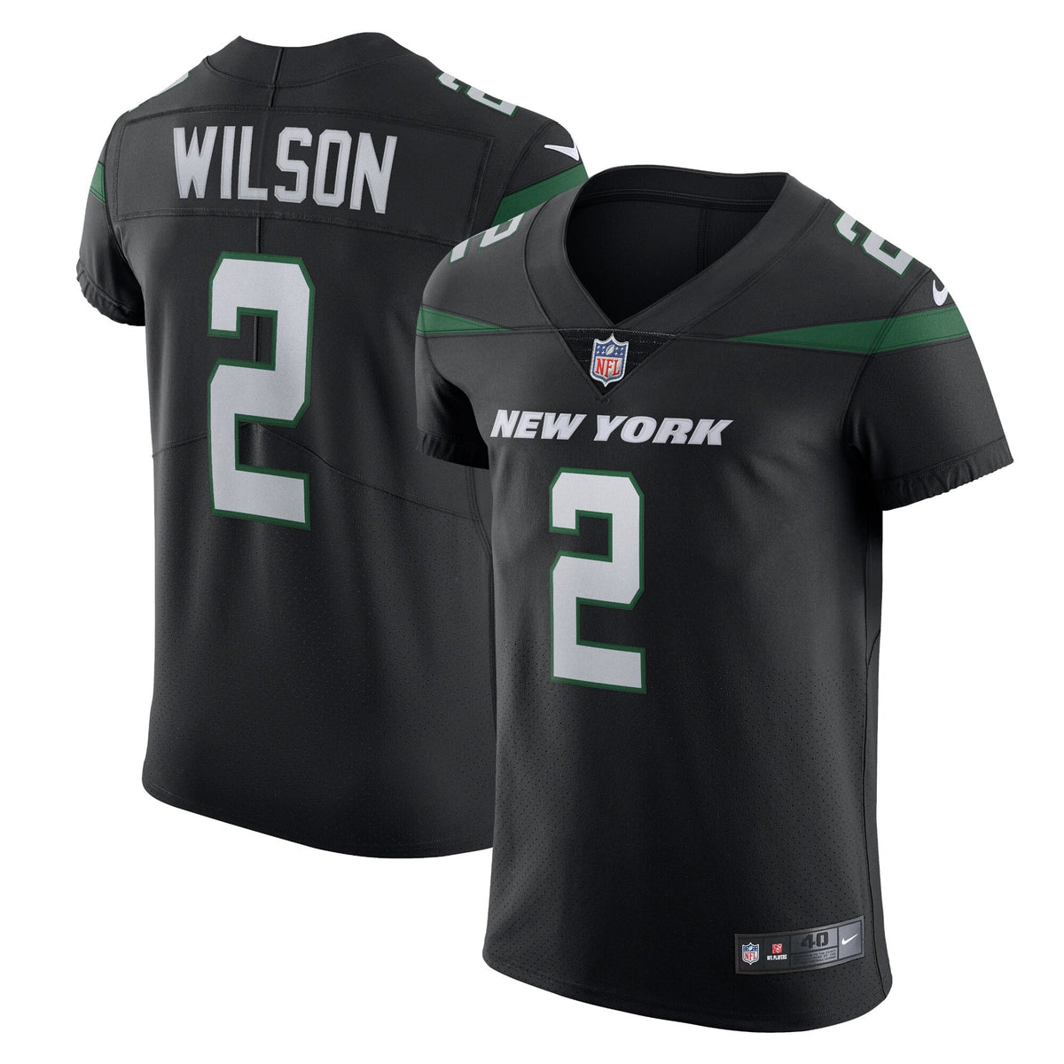 Zach Wilson New York Jets black Vapor jersey