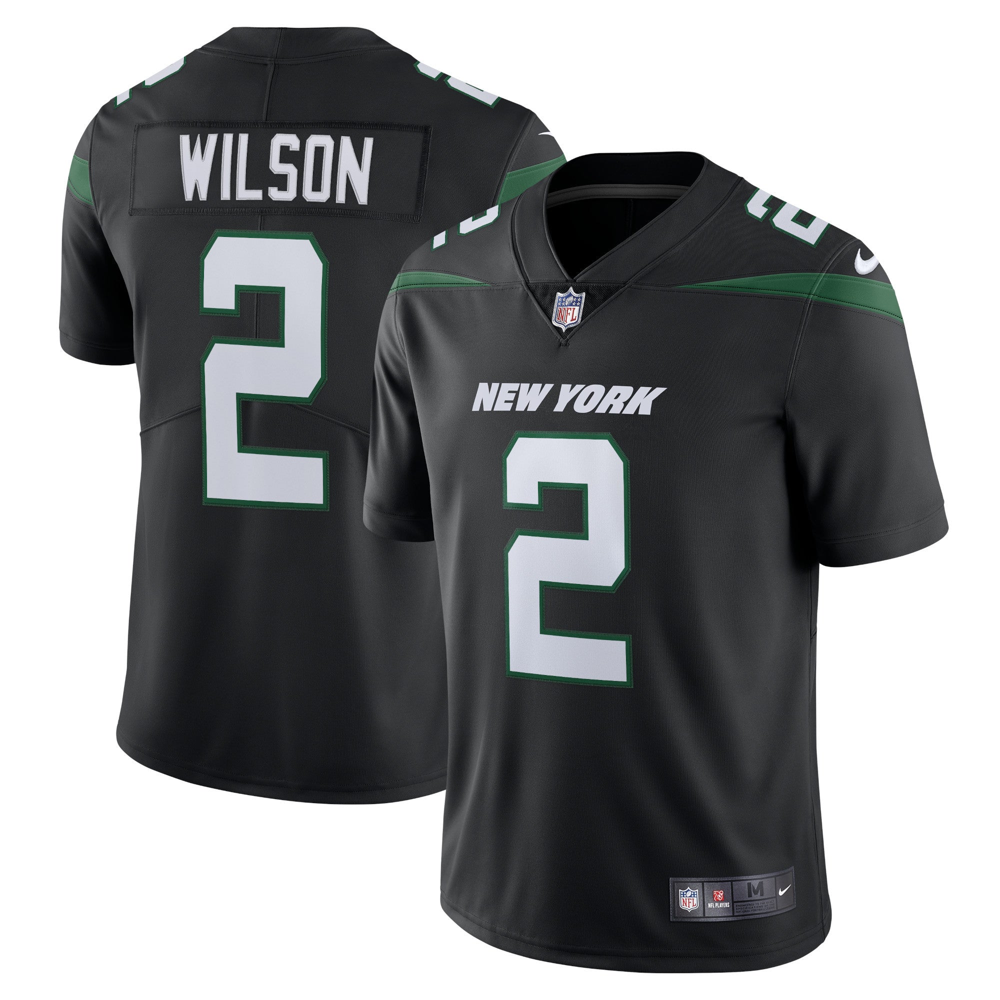 Zach Wilson New York Jets black Vapor jersey