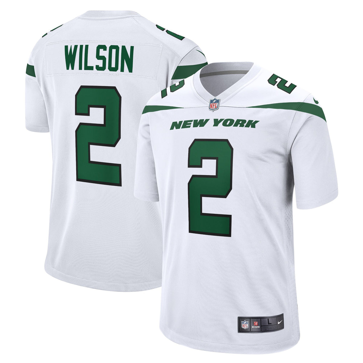 Zach Wilson New York Jets white jersey