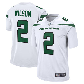 Zach Wilson New York Jets white jersey