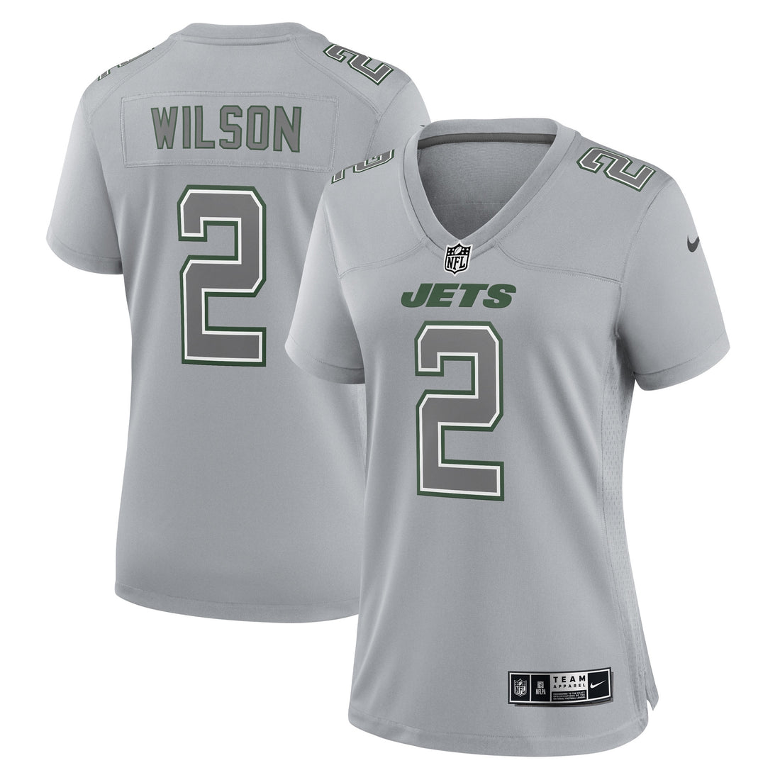 Zach Wilson Atmosphere New York Jets gray Fashion jersey
