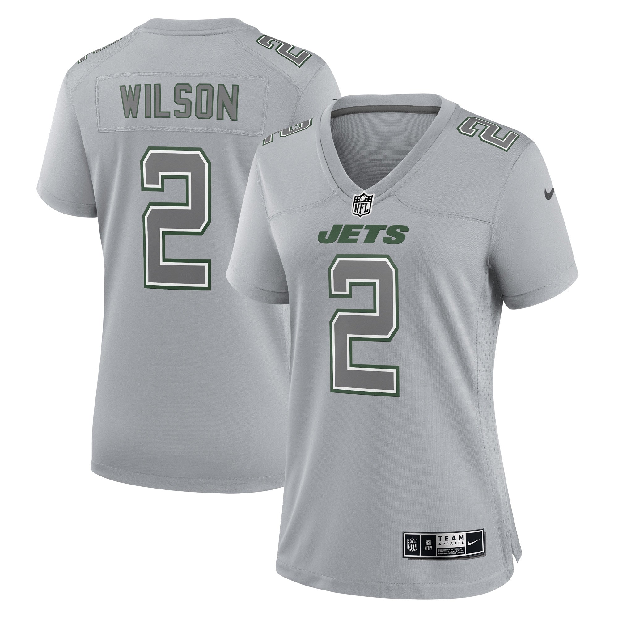 Zach Wilson Atmosphere New York Jets gray Fashion jersey