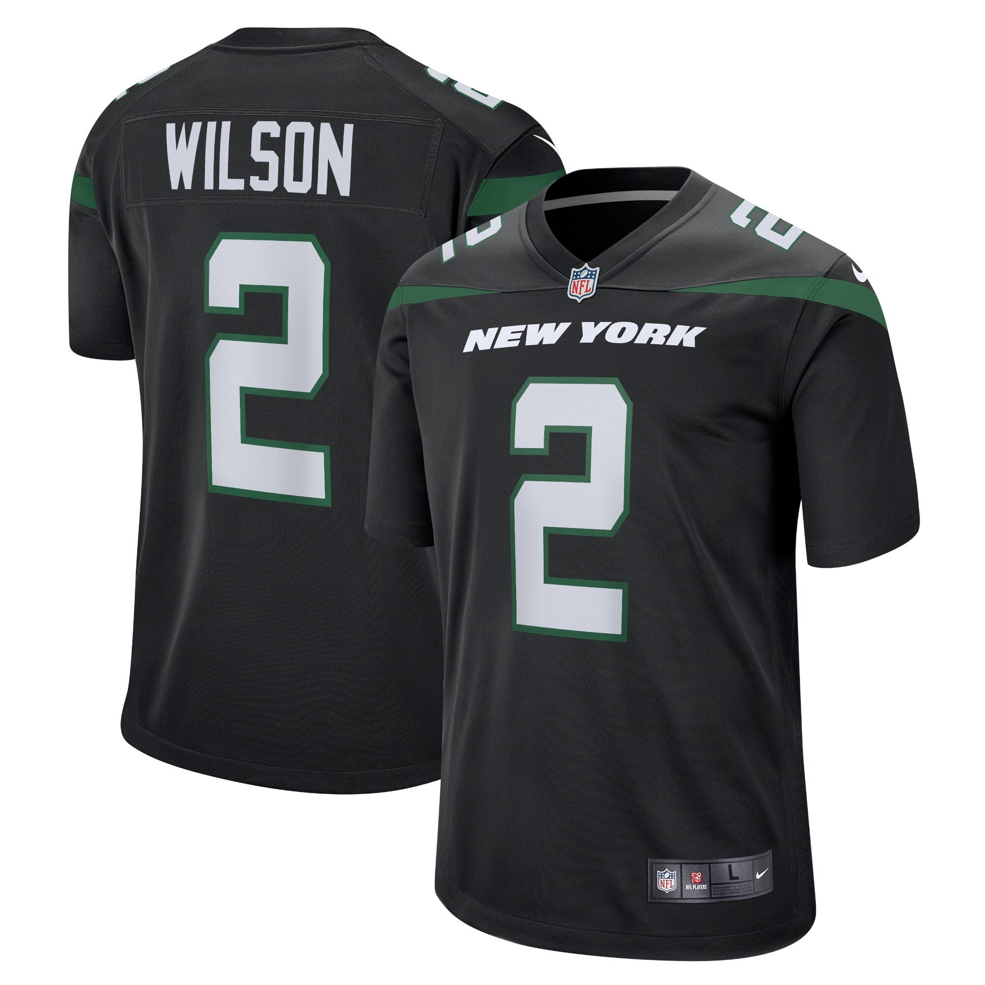 Zach Wilson New York Jets black jersey