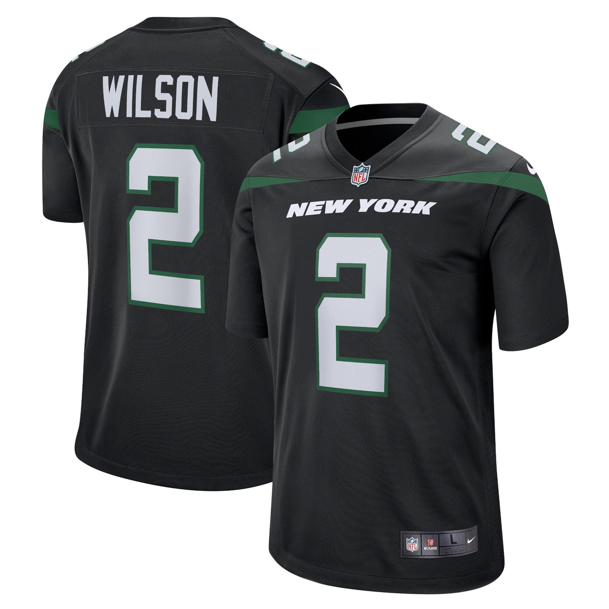Zach Wilson New York Jets black jersey