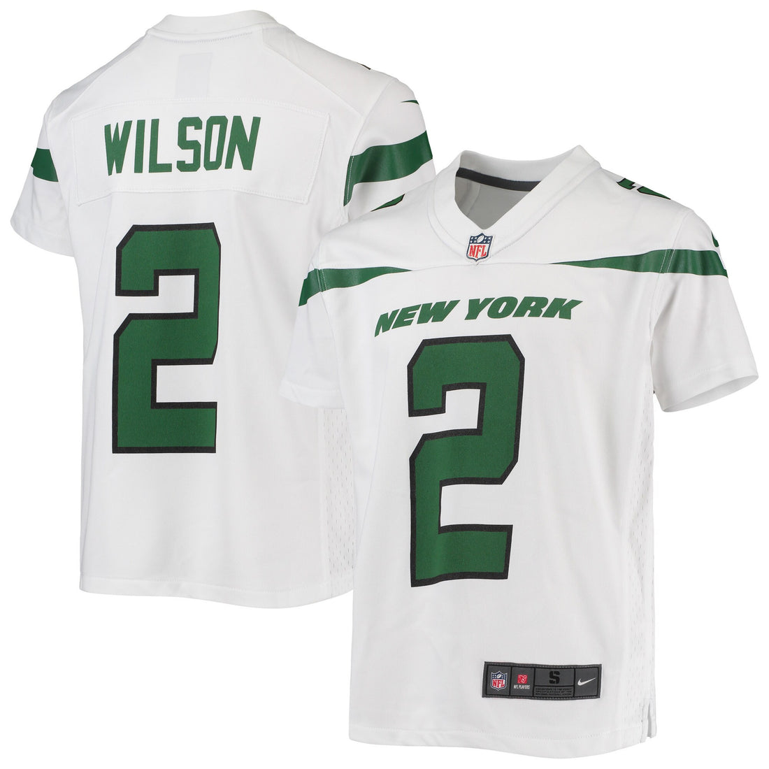 Zach Wilson New York Jets white jersey