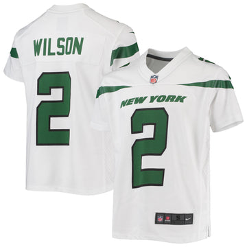 Zach Wilson New York Jets white jersey