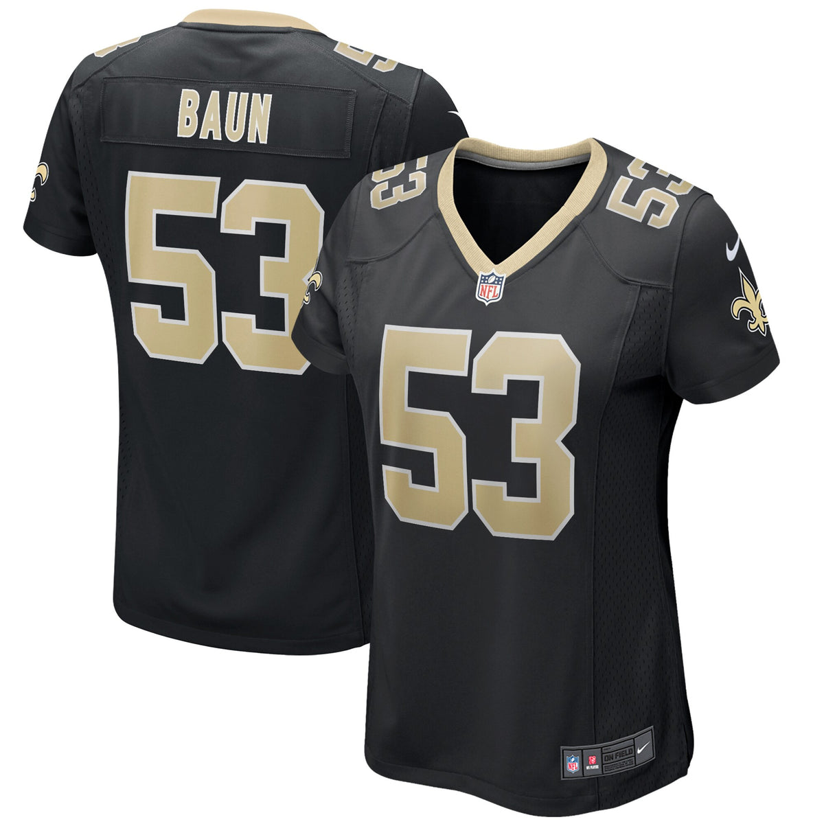 Zack Baun New Orleans Saints black jersey