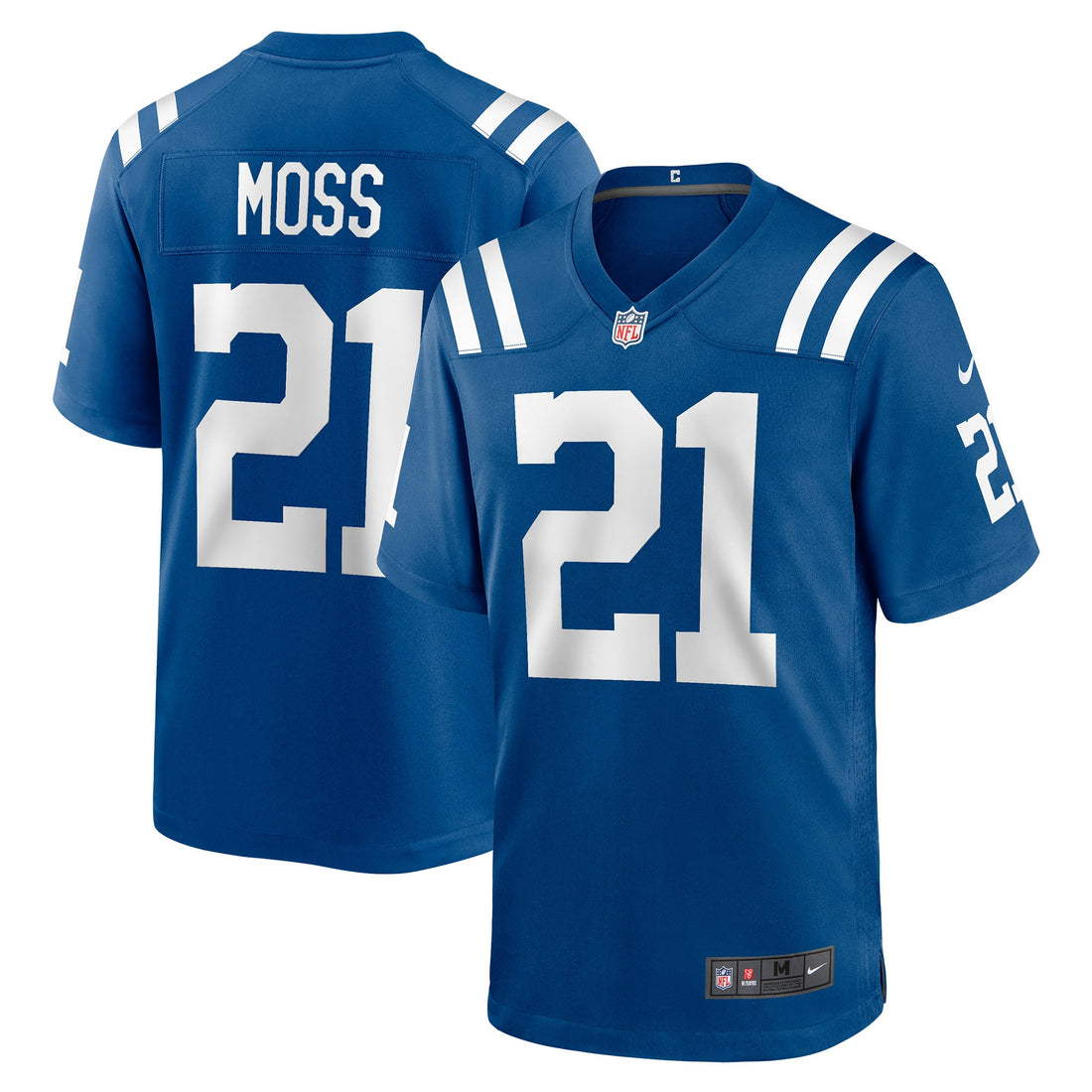 Zack Moss Indianapolis Colts royal Game jersey