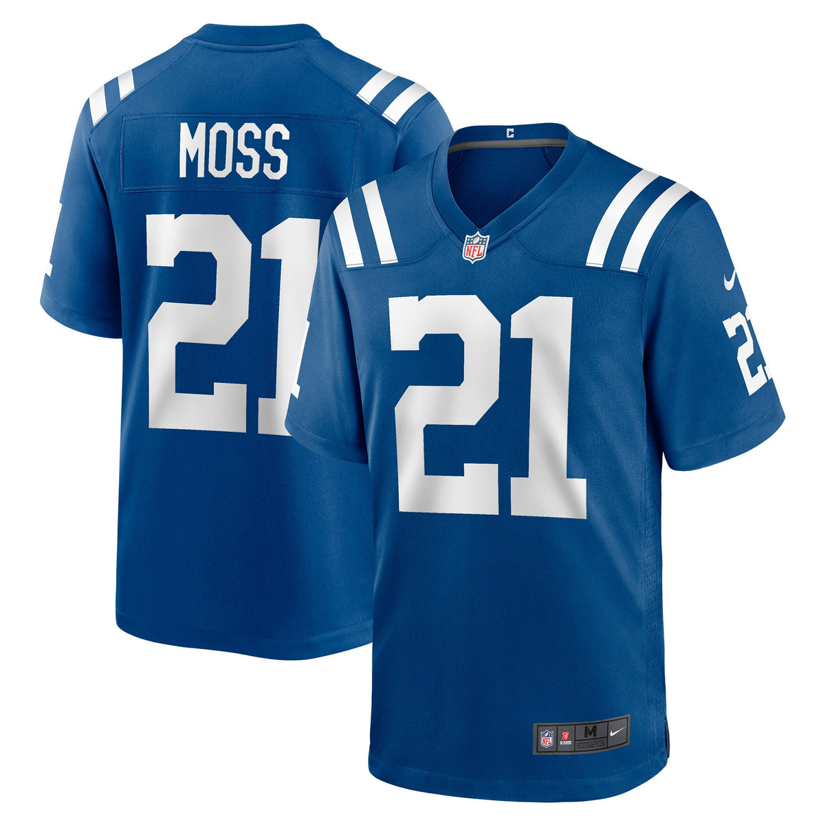 Zack Moss Indianapolis Colts royal Game jersey