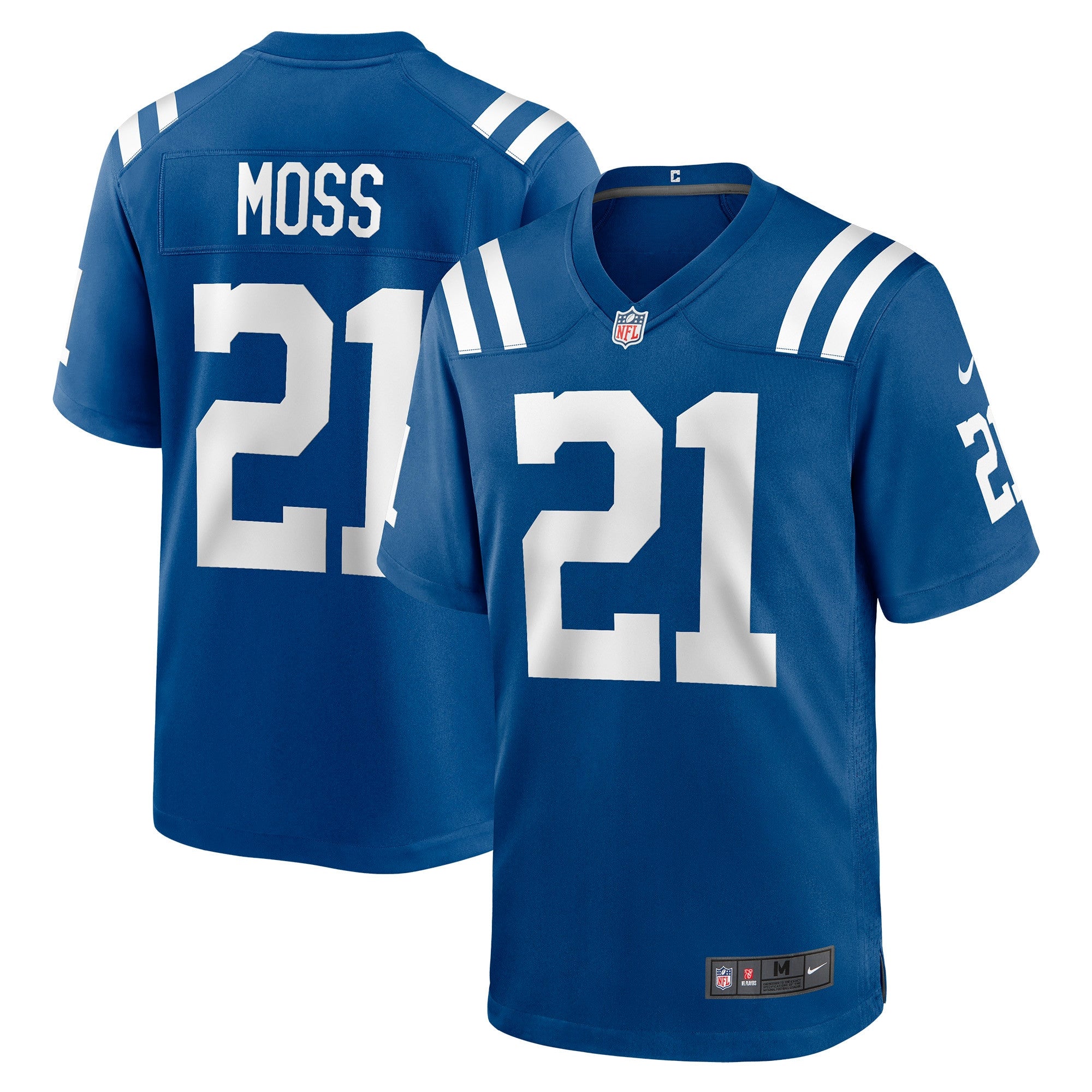 Zack Moss Indianapolis Colts royal Game jersey