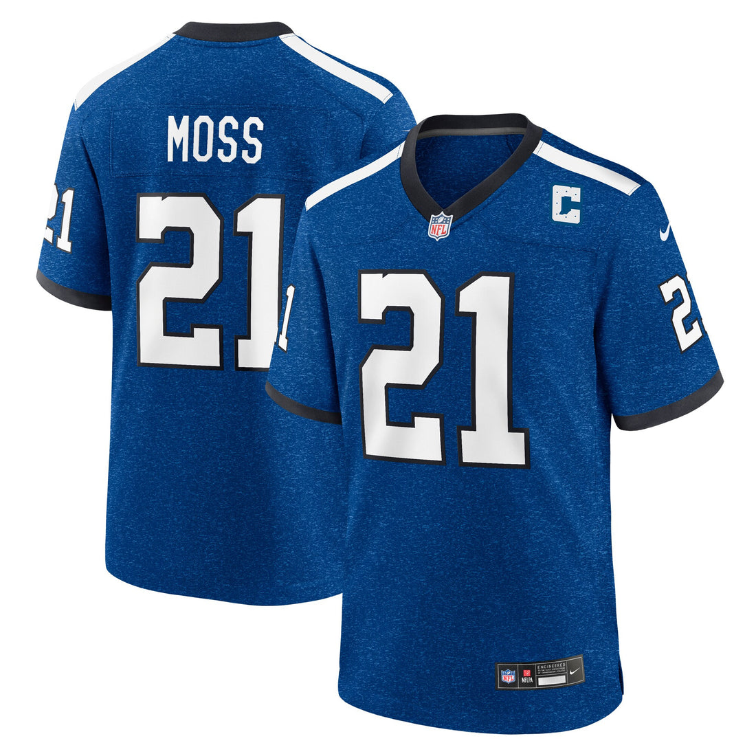 Zack Moss Indiana Nights Indianapolis Colts royal Alternate jersey