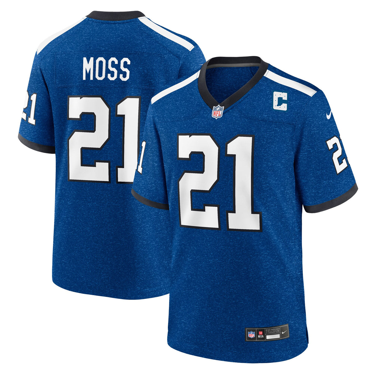 Zack Moss Indiana Nights Indianapolis Colts royal Alternate jersey