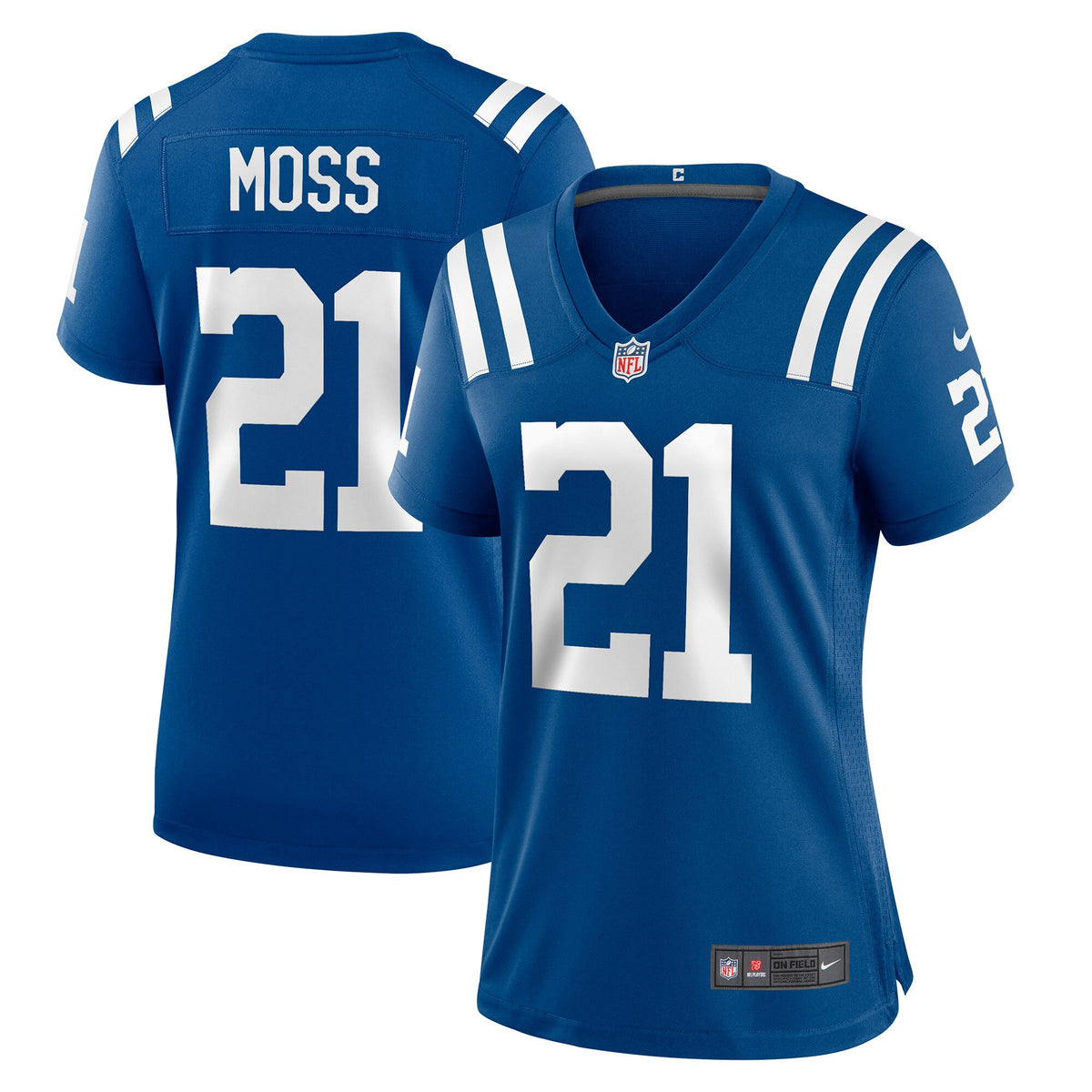 Zack Moss Indianapolis Colts royal Game jersey