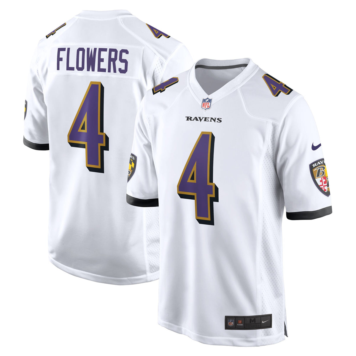 Zay Flowers Baltimore Ravens white jersey
