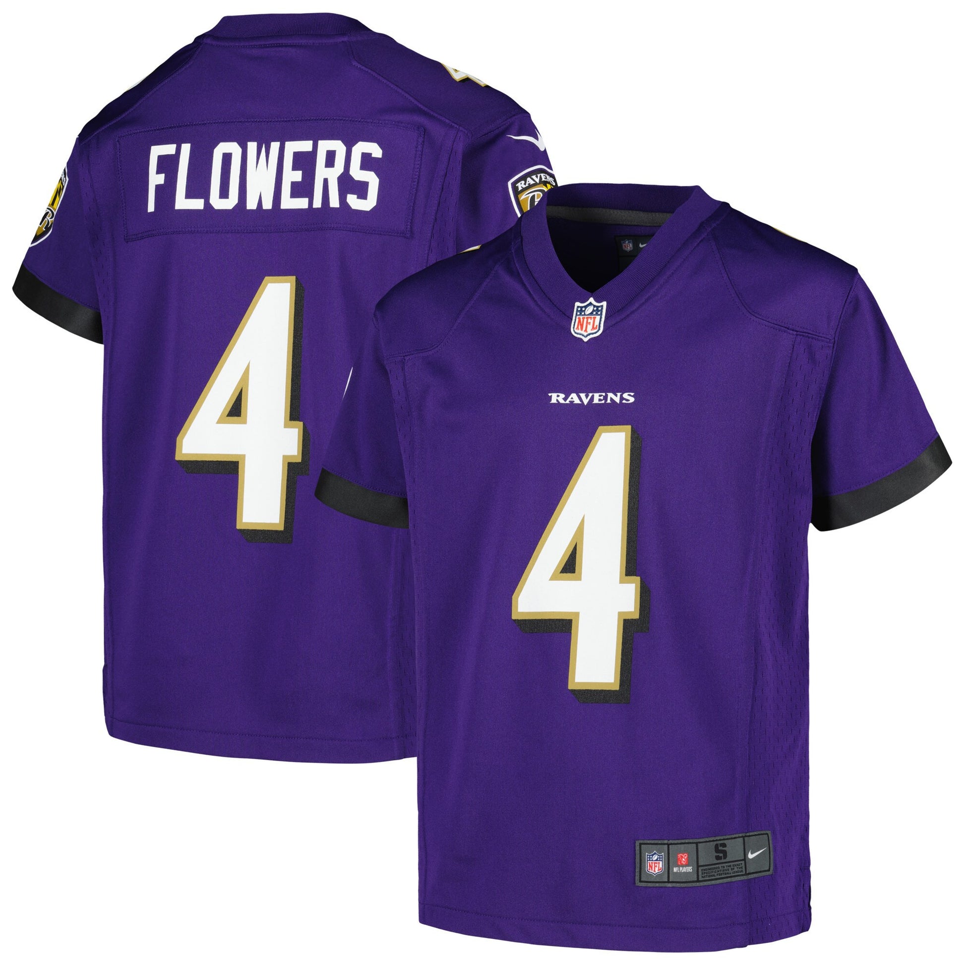 Zay Flowers Baltimore Ravens purple jersey