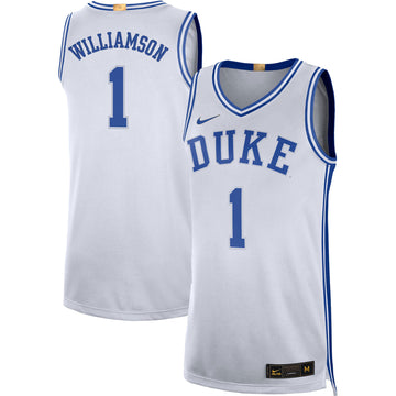 Zion Williamson Duke Blue Devils white Limited jersey