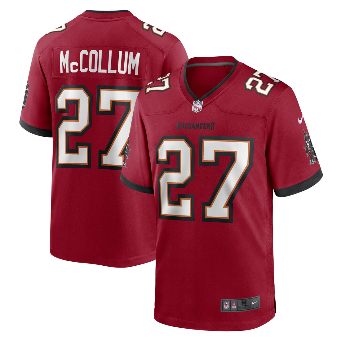 Zyon Mccollum Tampa Bay Buccaneers red Game jersey